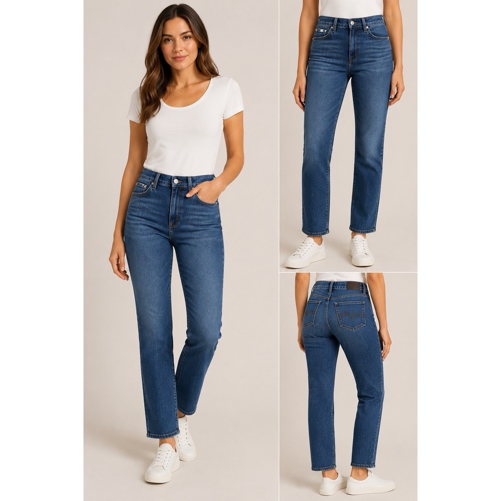 AG Adriano Goldschmied Mari High Rise Straight Jeans Women's 27R Stretch